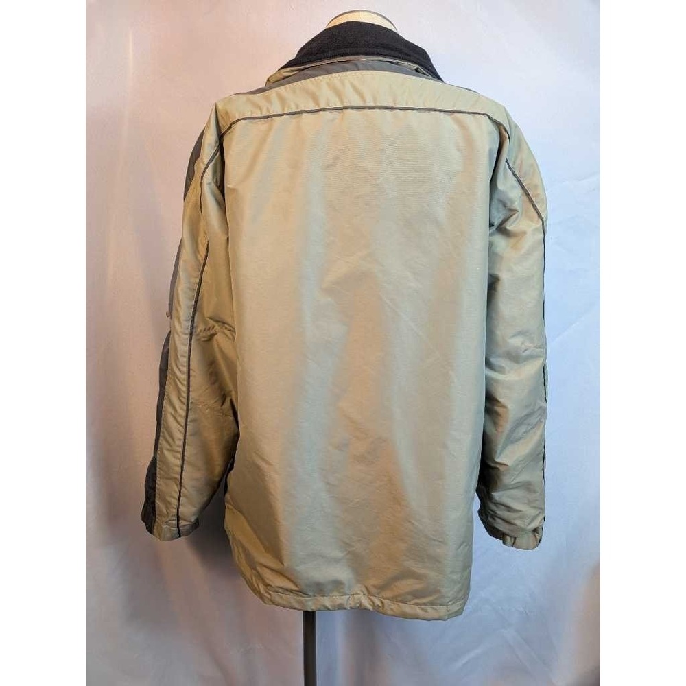 Jansport Mens XL 3-in-1 Insulated Jacket Khaki Grey Hooded Zip - Picture 5 of 16